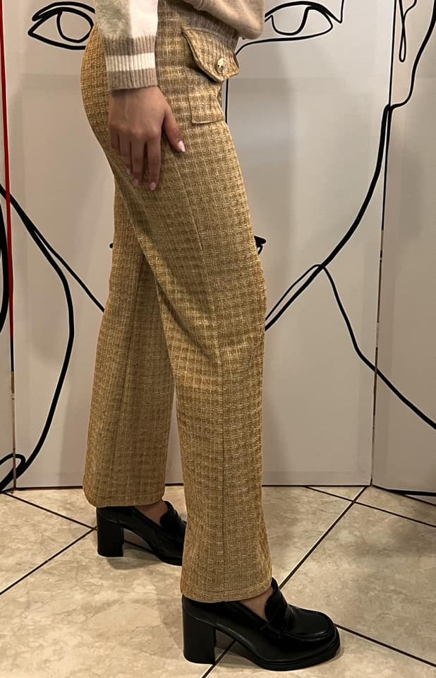 Παντελόνι tweed τύπου Chanel