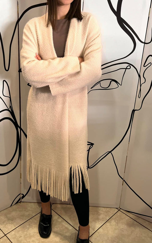 Παλτοζακέτα με κρόσσια