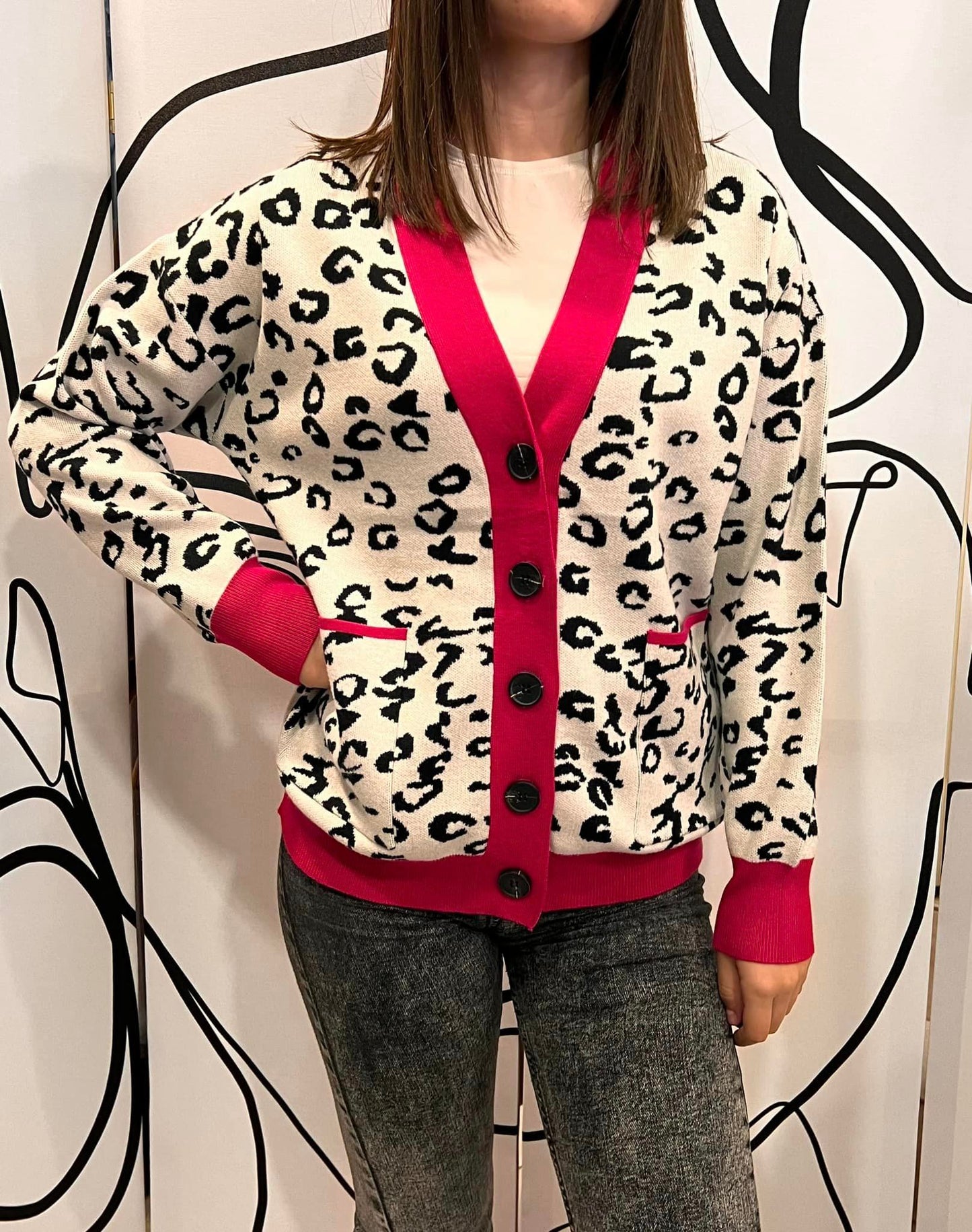 Ζακέτα animal printed