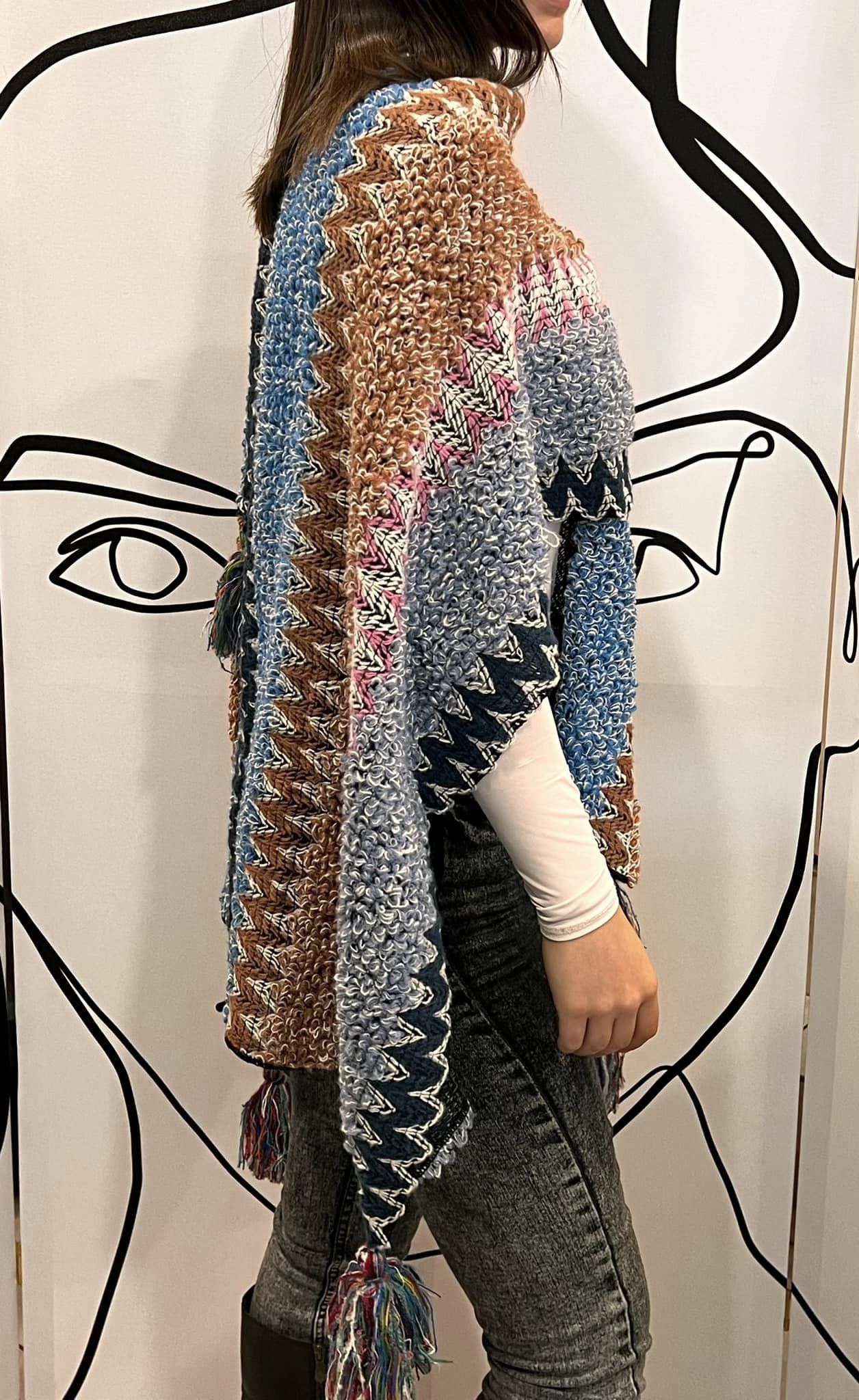 Πασμίνα πλεκτή αφράτη