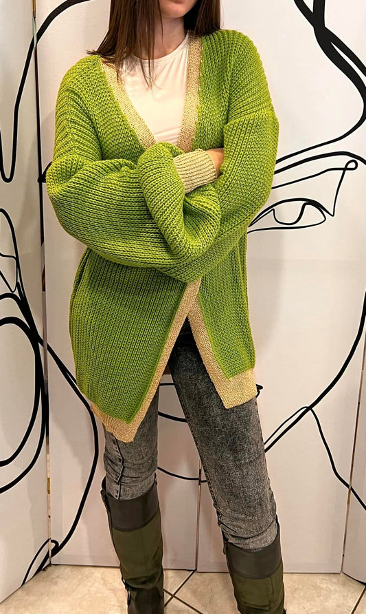 Ζακέτα πλεκτή με lurex