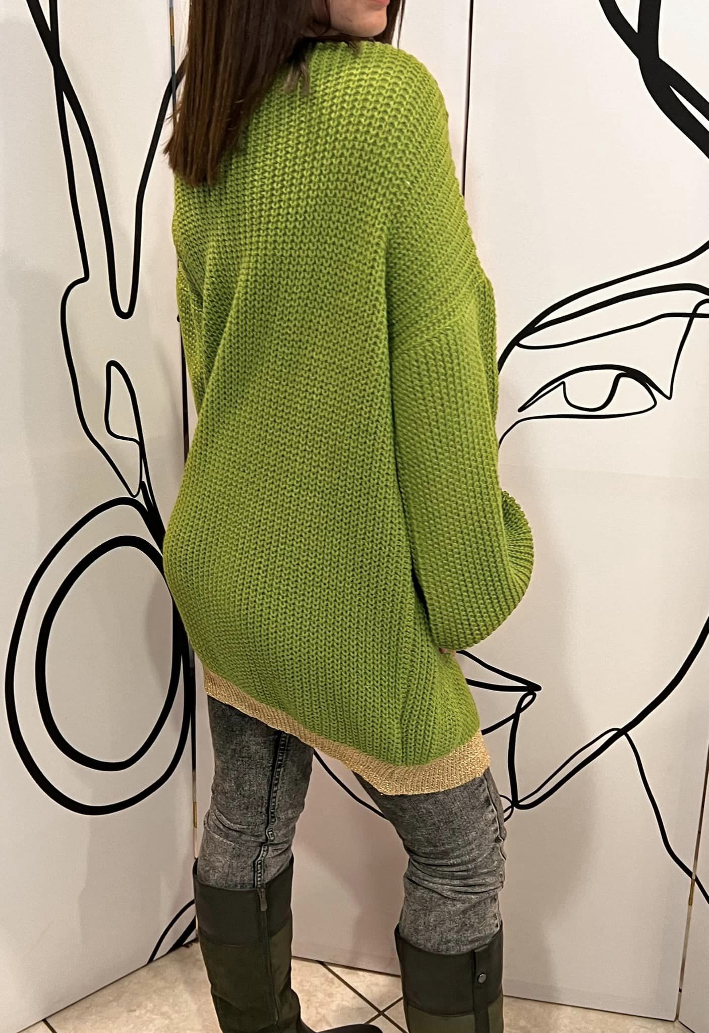 Ζακέτα πλεκτή με lurex