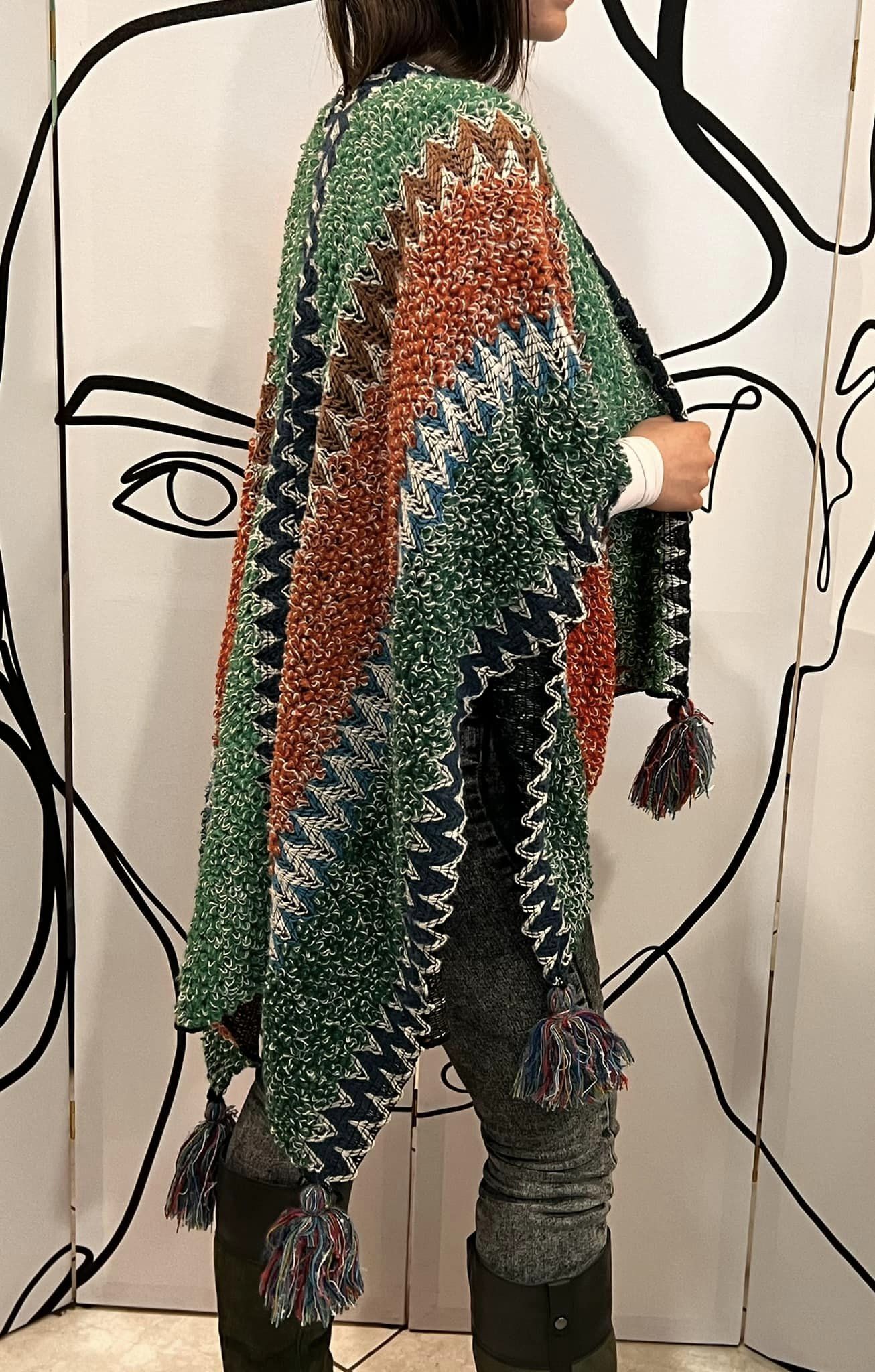 Πασμίνα πλεκτή αφράτη