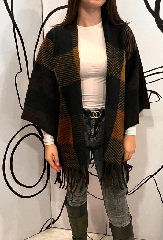 Ζακέτα - Κάπα τσόχινη με κρόσσια