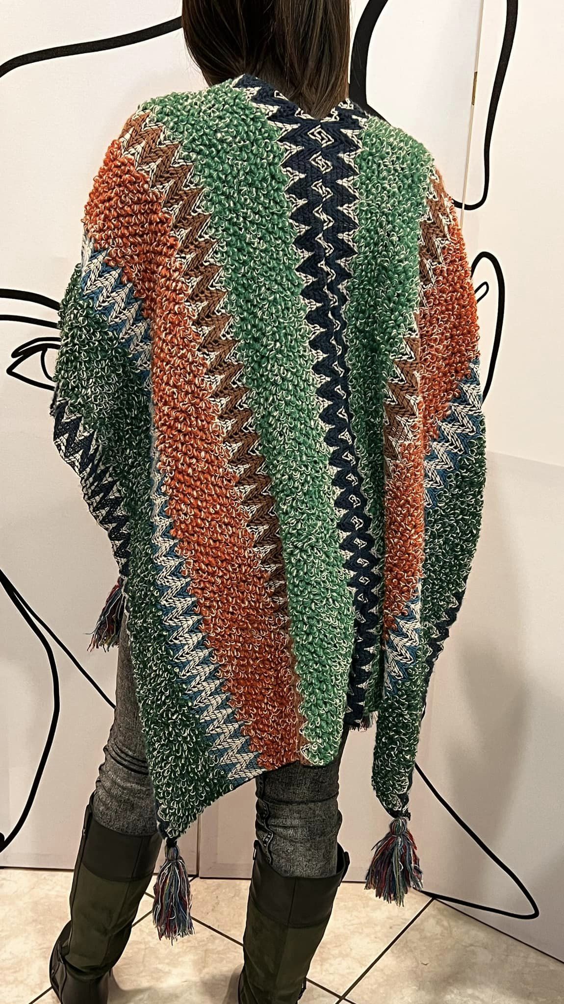 Πασμίνα πλεκτή αφράτη