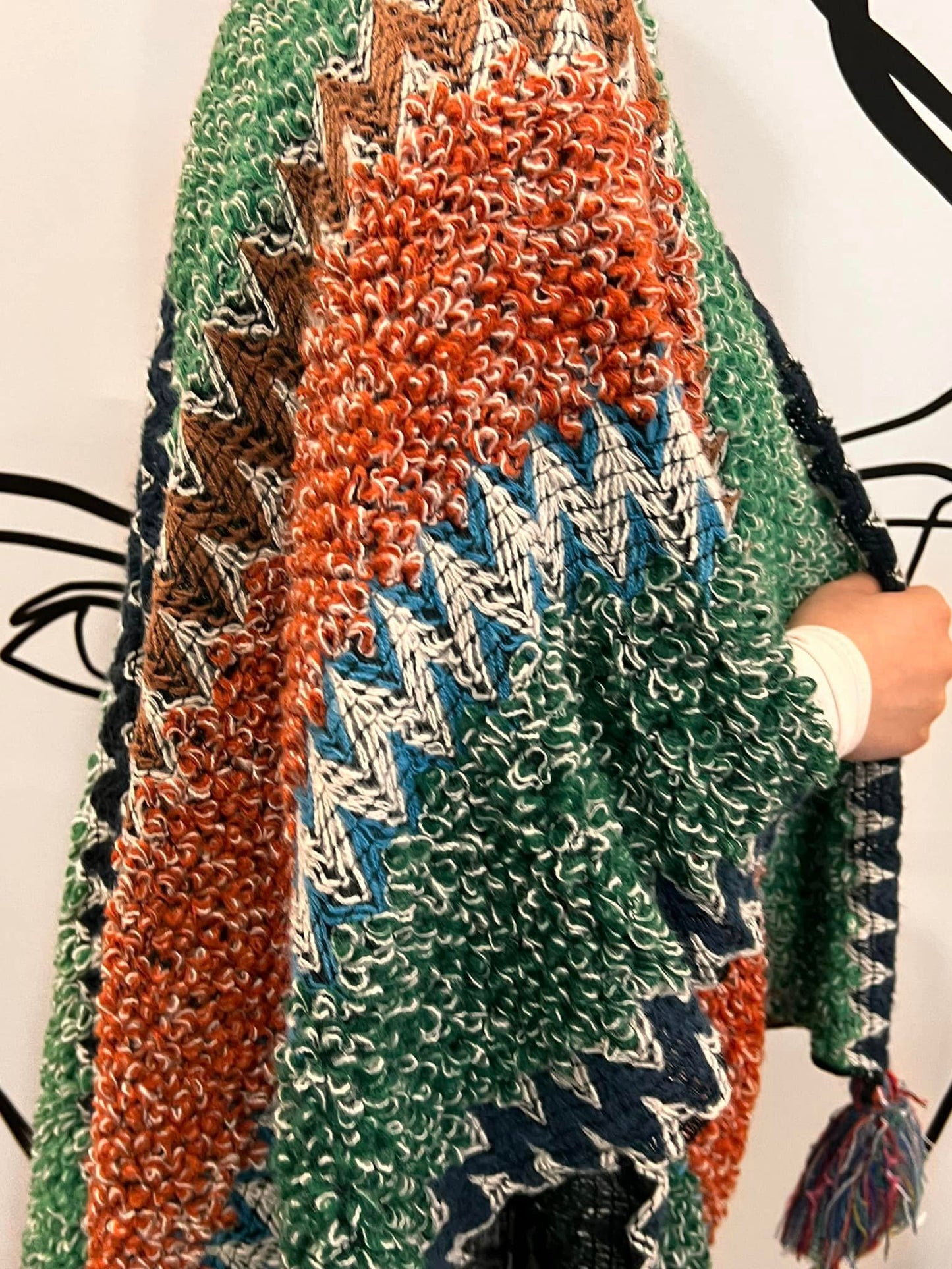 Πασμίνα πλεκτή αφράτη