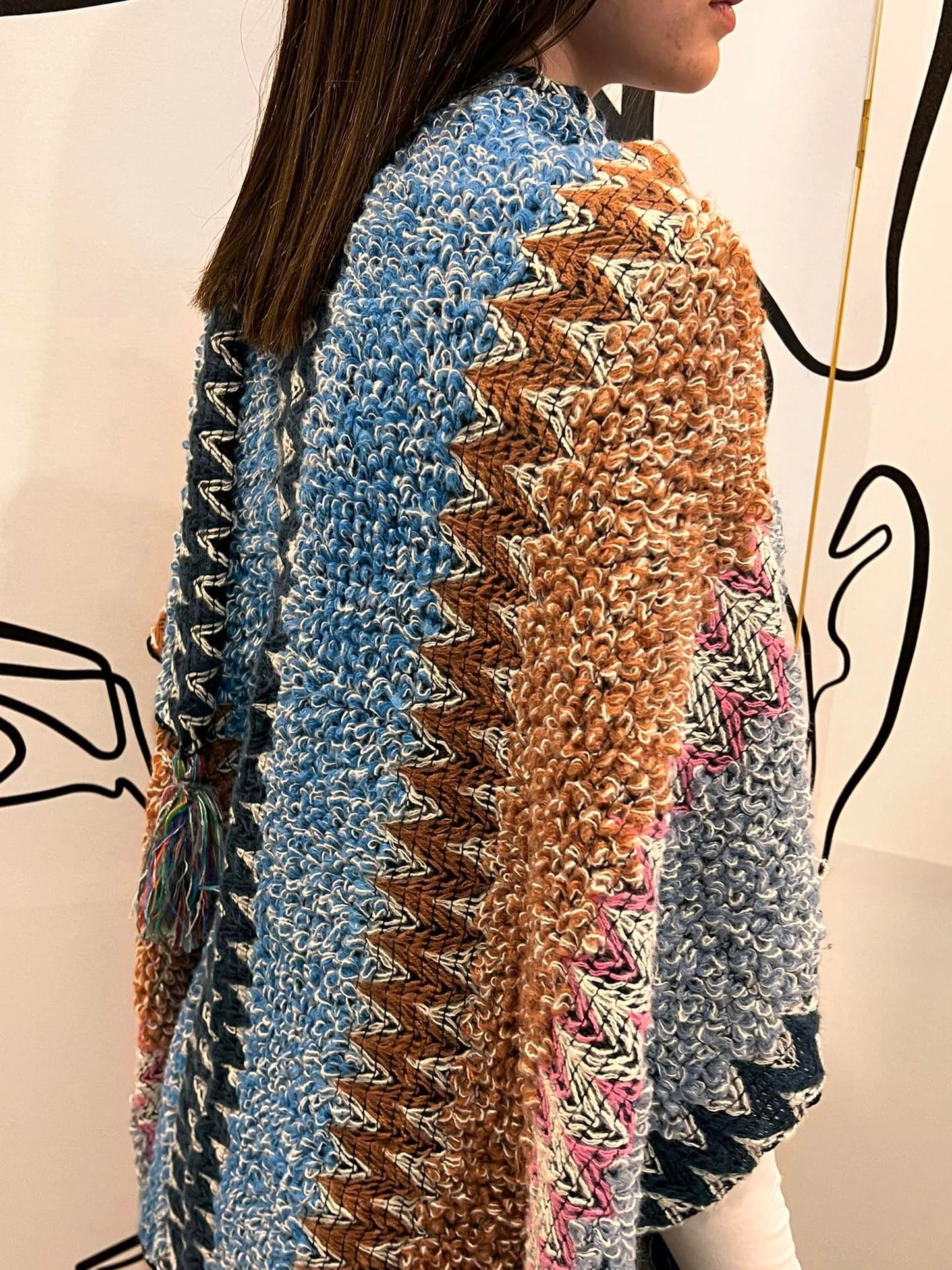 Πασμίνα πλεκτή αφράτη