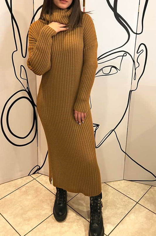 Φόρεμα maxi πλεκτό ζιβάγκο