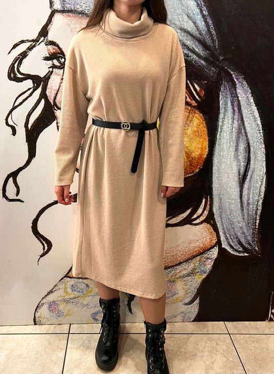 Φόρεμα πλεκτό ζιβάγκο loose