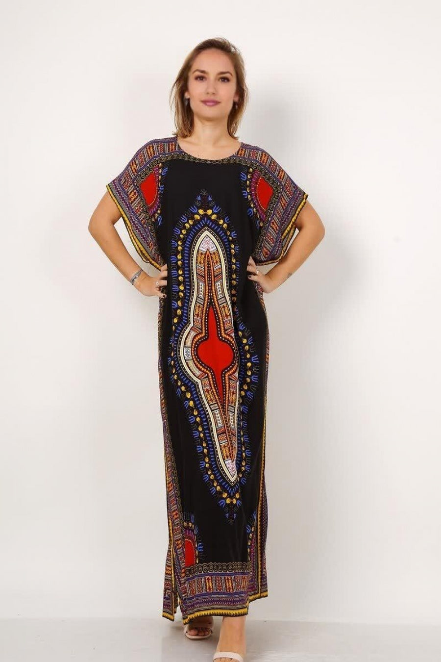 Καφτάνι maxi ethnic printed