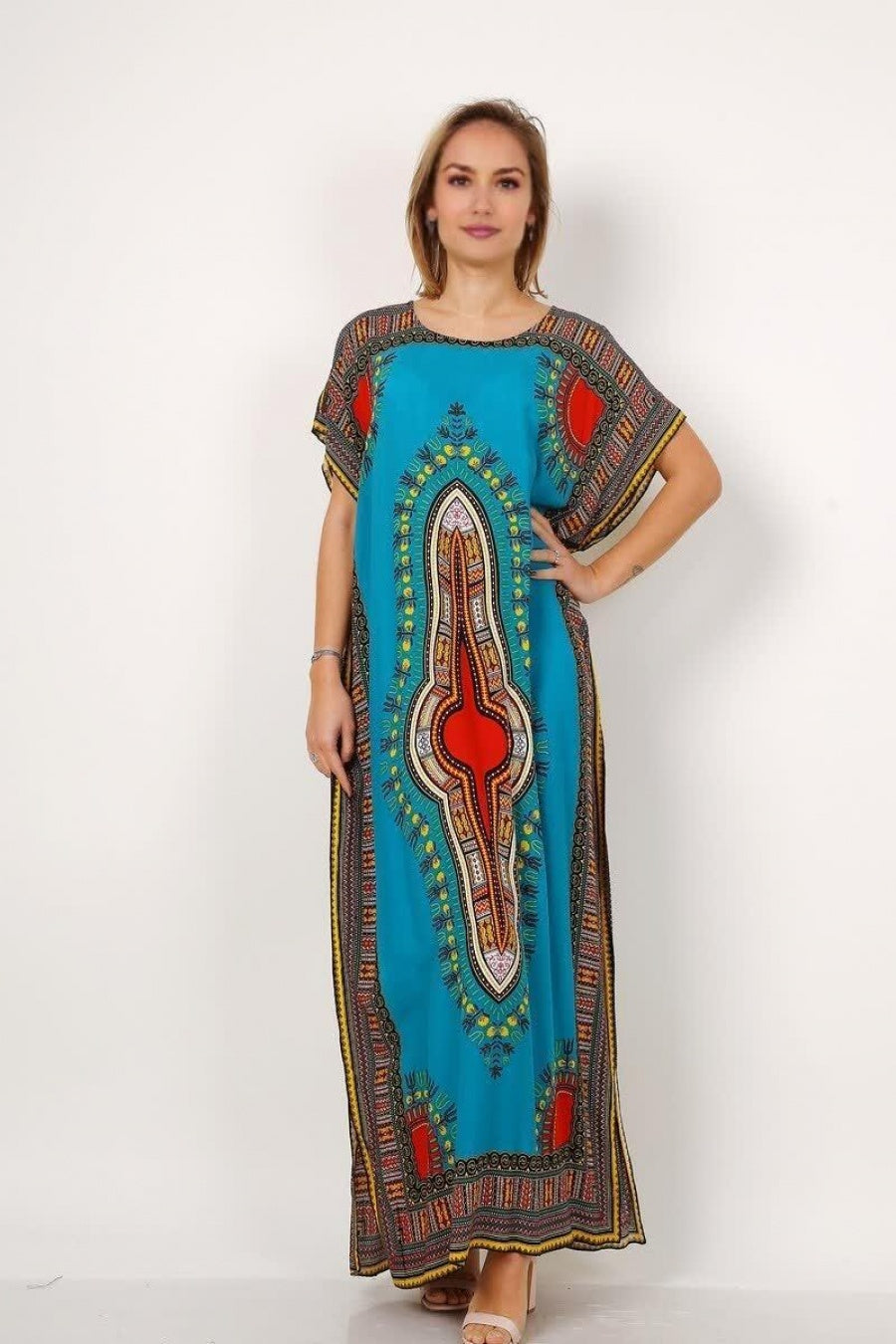 Καφτάνι maxi ethnic printed