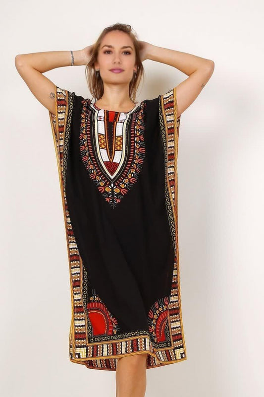 Καφτάνι midi ethnic printed