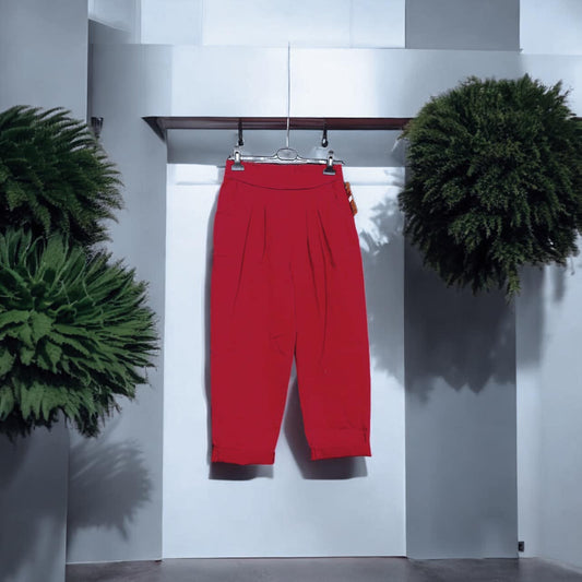 Παντελόνα baggy ποπλίνα