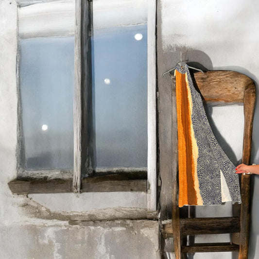 Φόρεμα maxi jersey με δέσιμο στο λαιμό