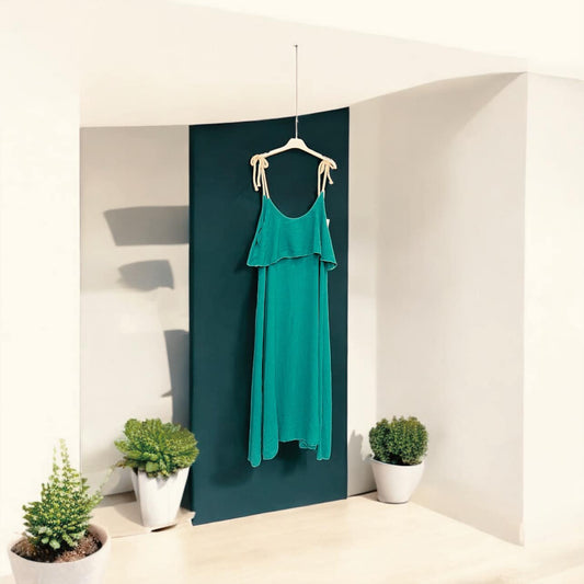 Φόρεμα maxi viscose detailed