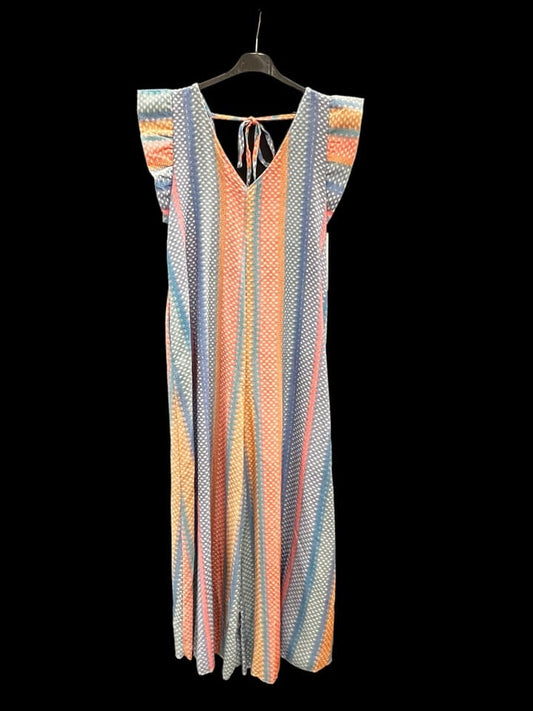 Ολόσωμη φόρμα multicolor με βολάν