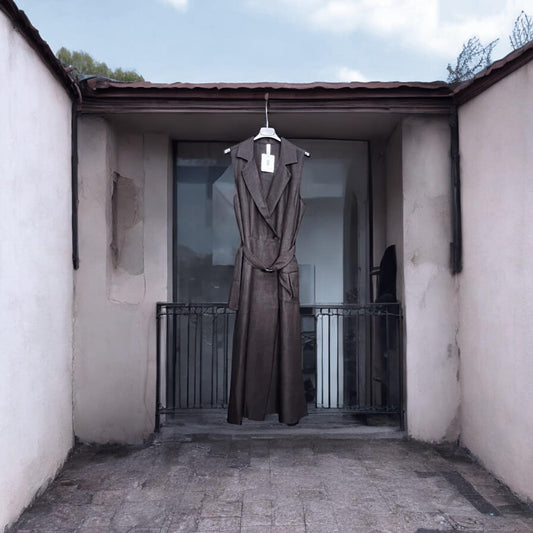 Φόρεμα safari croise με ζώνη