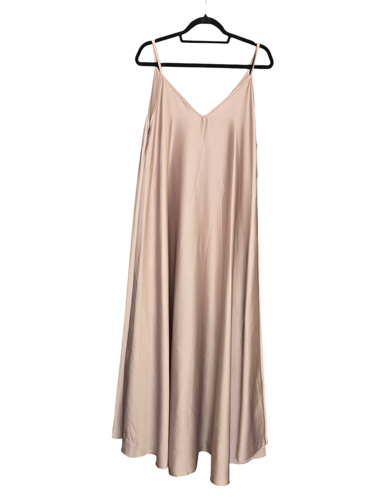 Φόρεμα maxi satin Α γραμμή