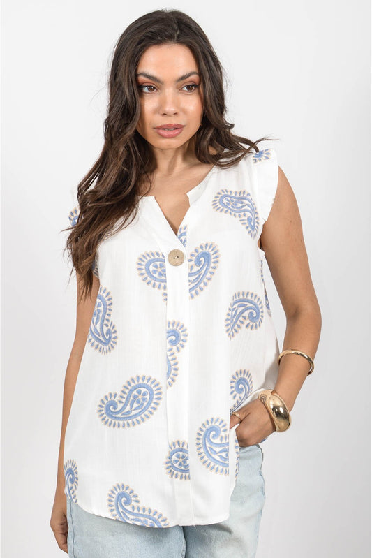 Μπλούζα λαχούρ printed