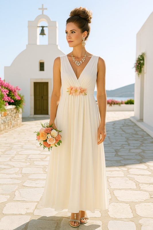 Φόρεμα maxi floral detailed