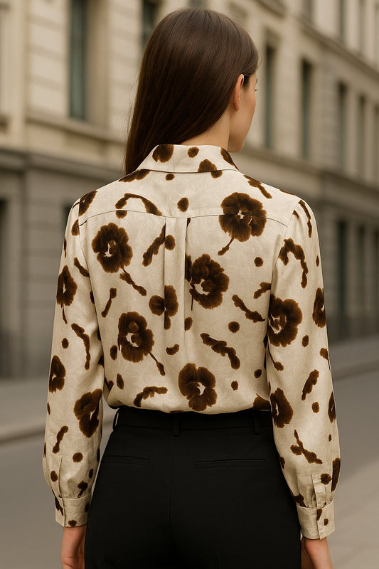 Πουκάμισο εμπριμέ satin