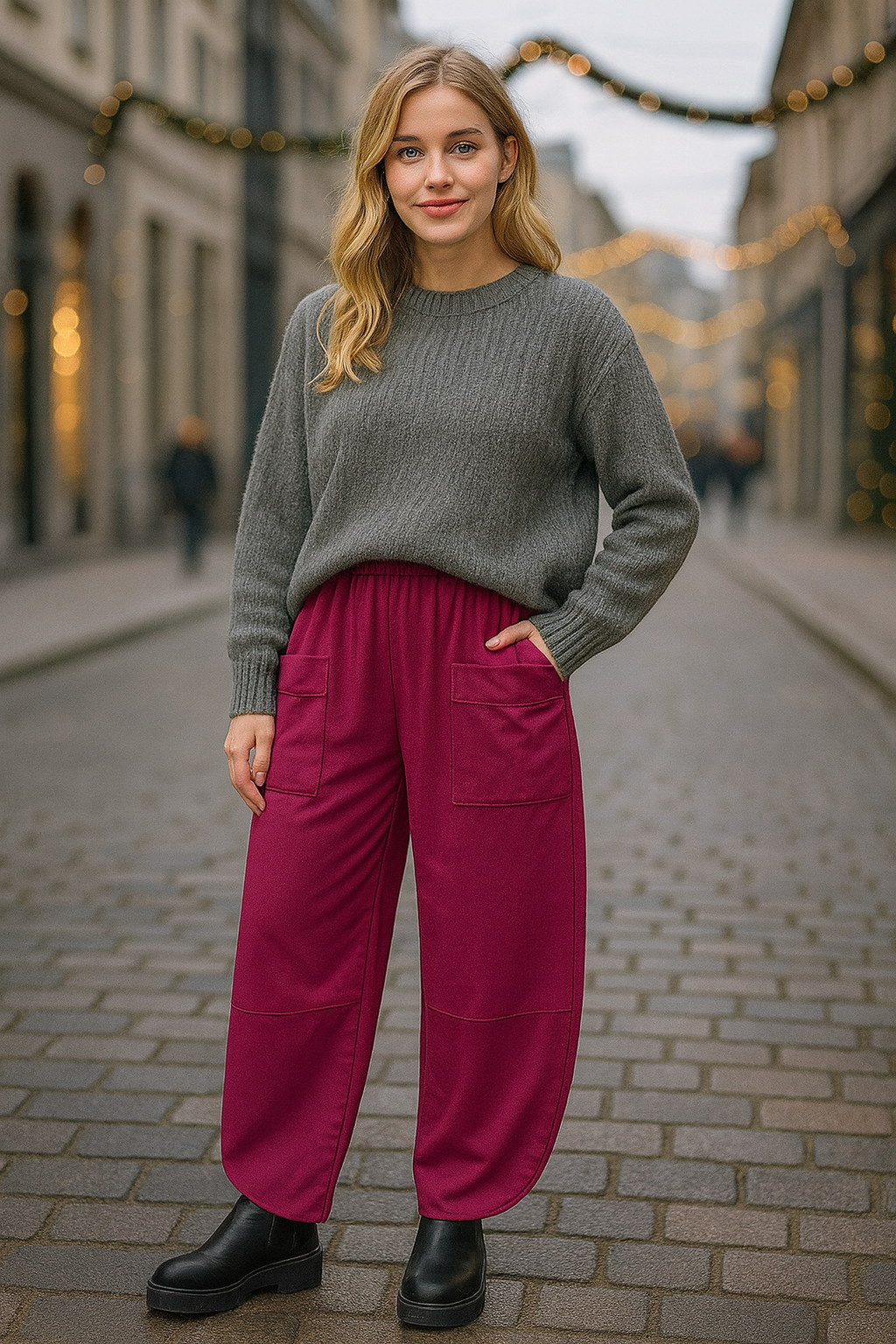 Βράκα baggy κρεπ