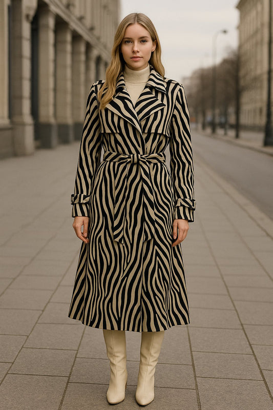 Καπαρντίνα αλκαντάρα animal printed