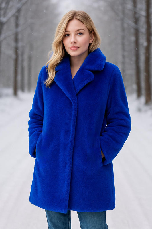 Ημίπαλτο από οικολογική γούνα