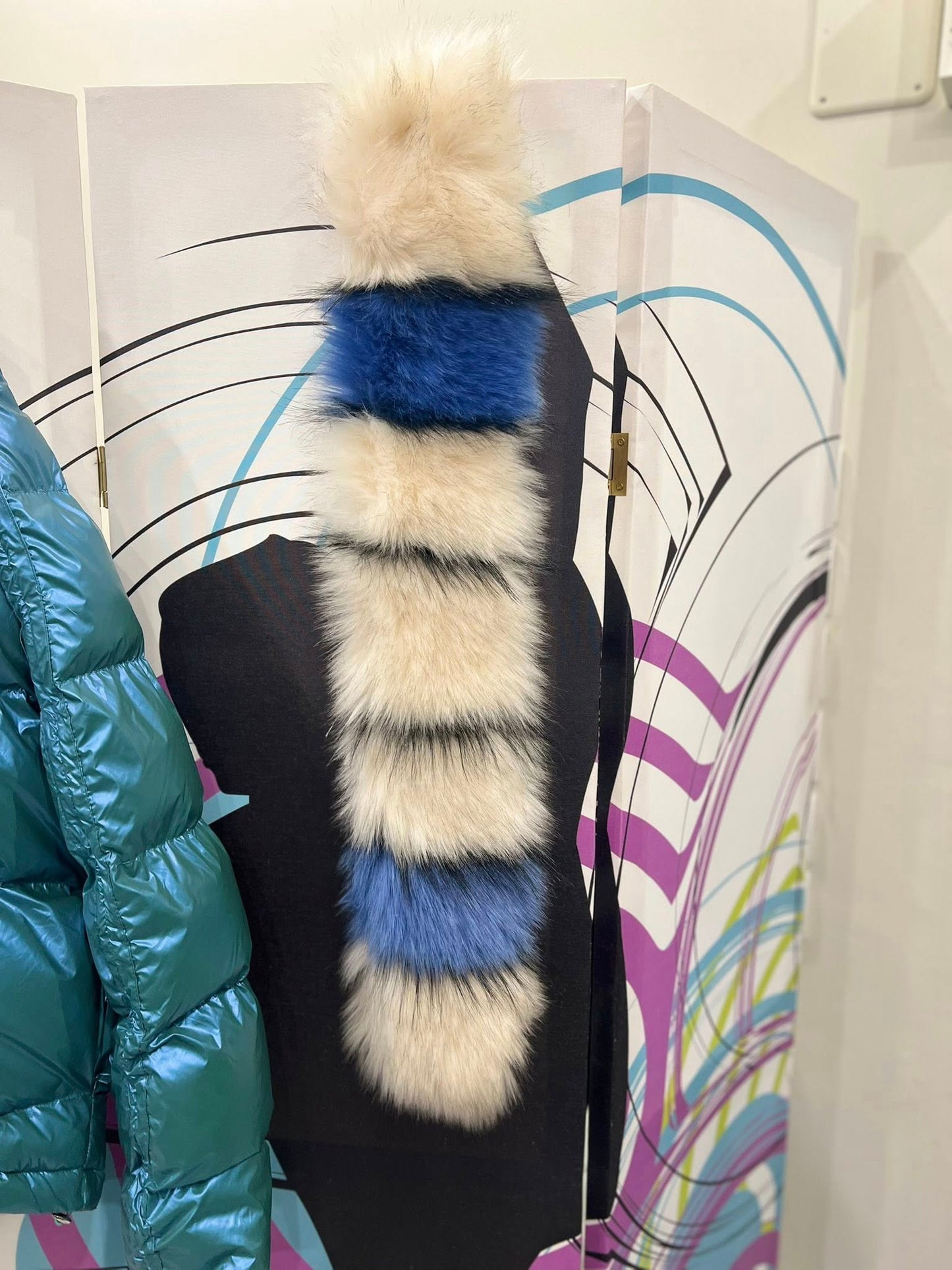 Puffer με κουκούλα & οικολογική γούνα