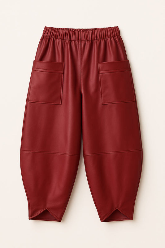 Βράκα baggy δερματίνης