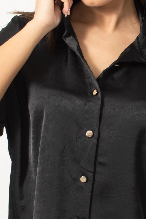 Πουκάμισο satin κοντομάνικο