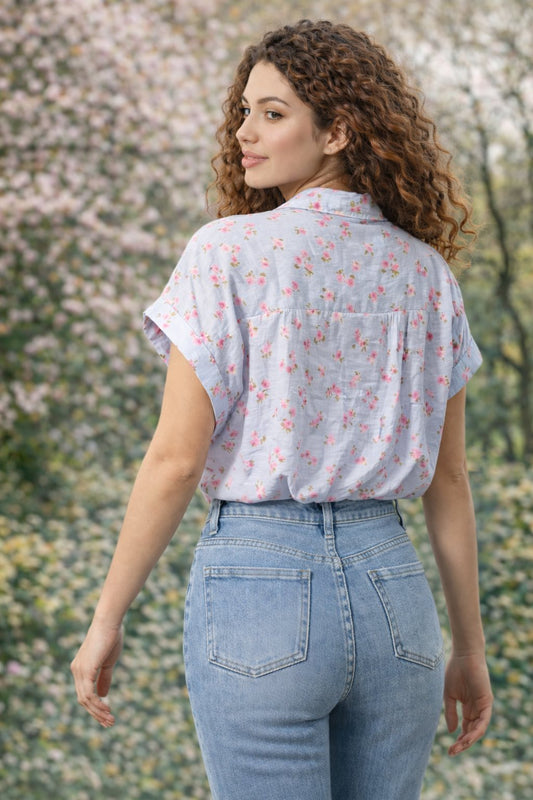 Πουκάμισο floral κοντομάνικο