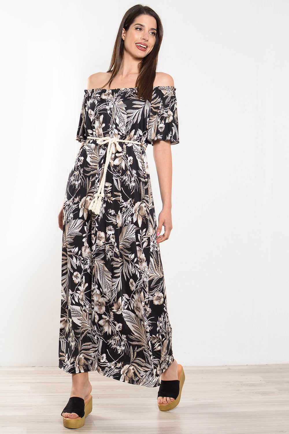 Φόρεμα maxi floral printed