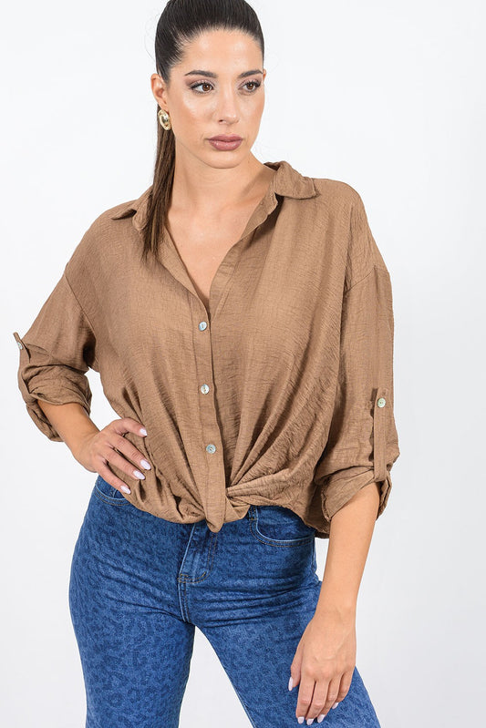 Πουκάμισο στριφτό viscose