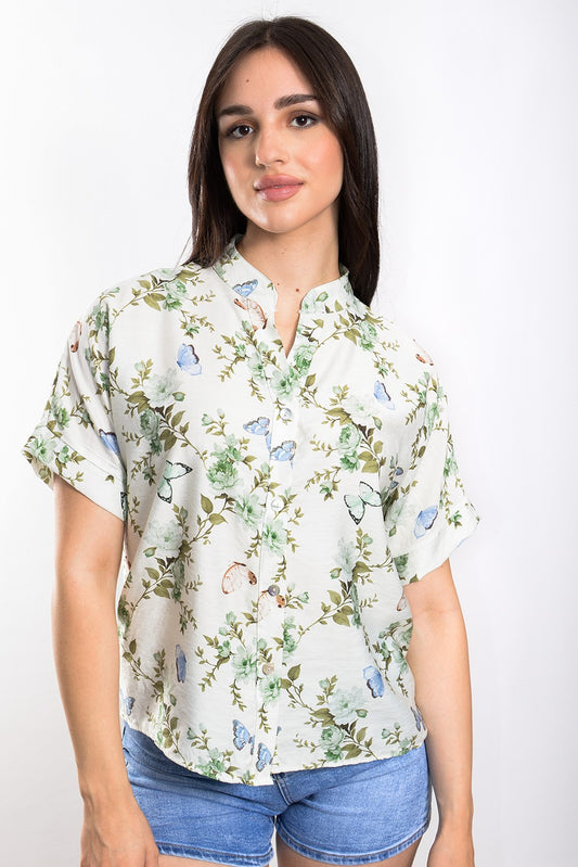 Πουκάμισο printed floral