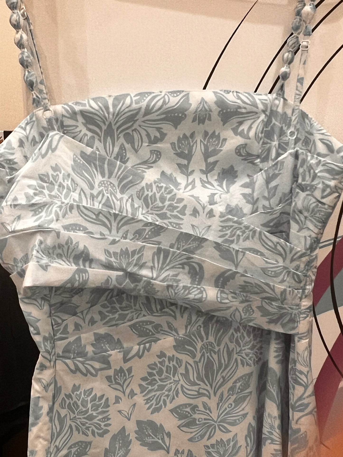 Φόρεμα midi floral ποπλίνα