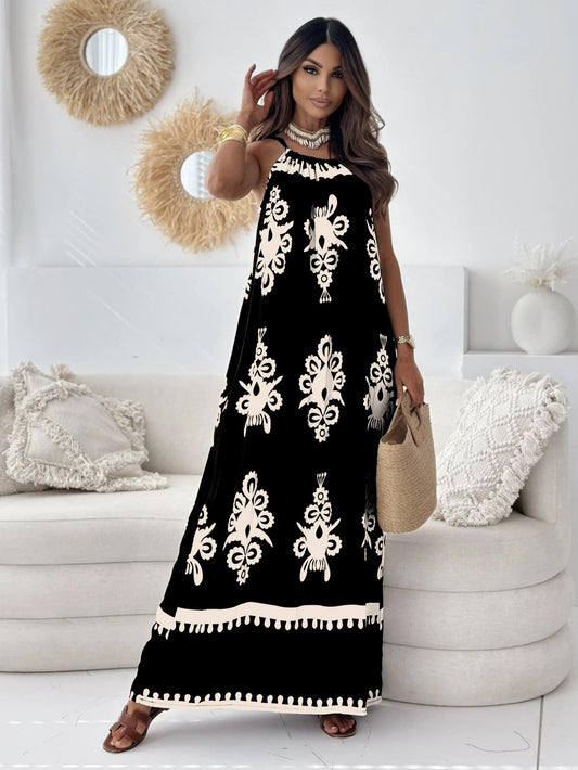 Φόρεμα maxi boho printed