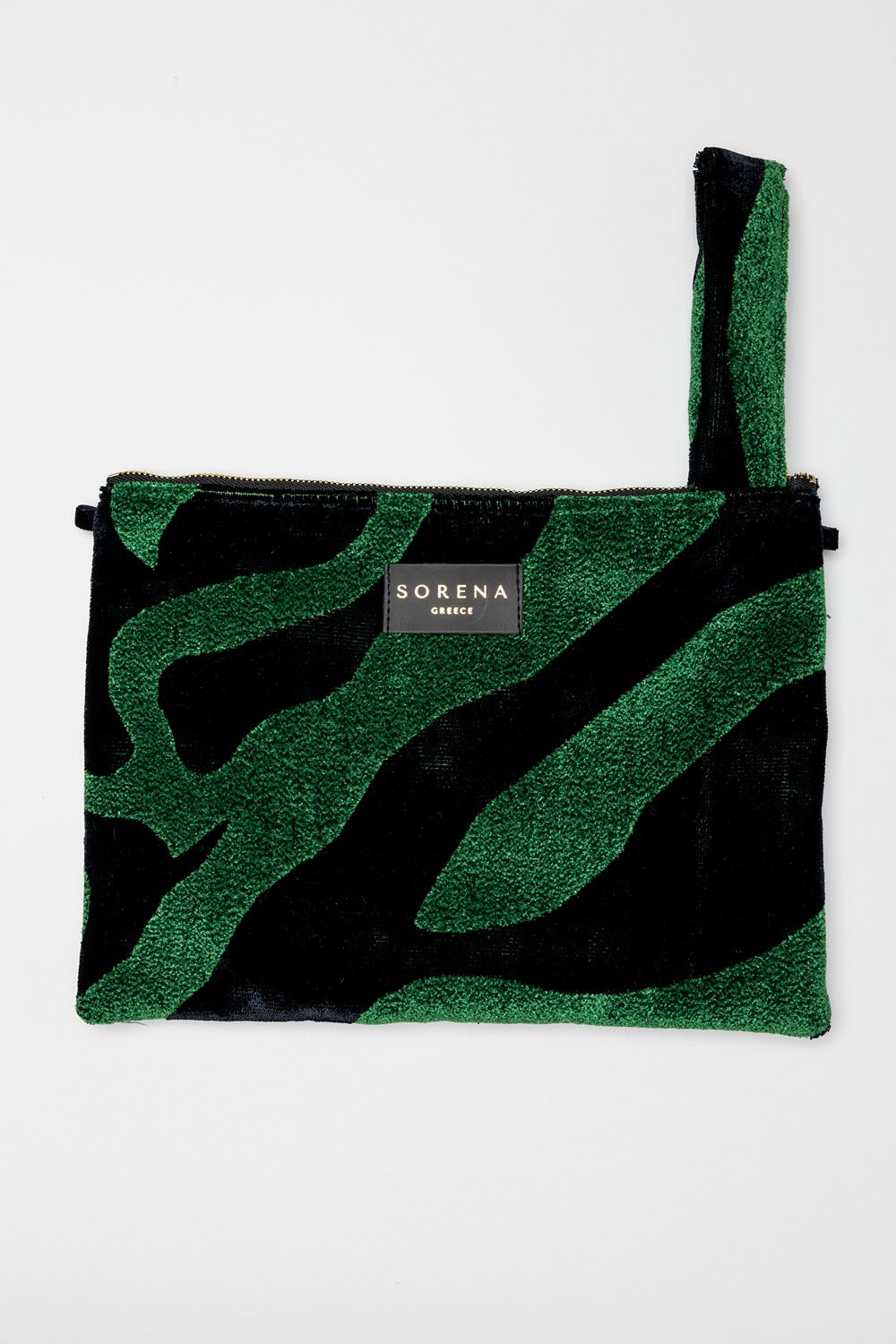 SORENA animal velvet clutch
