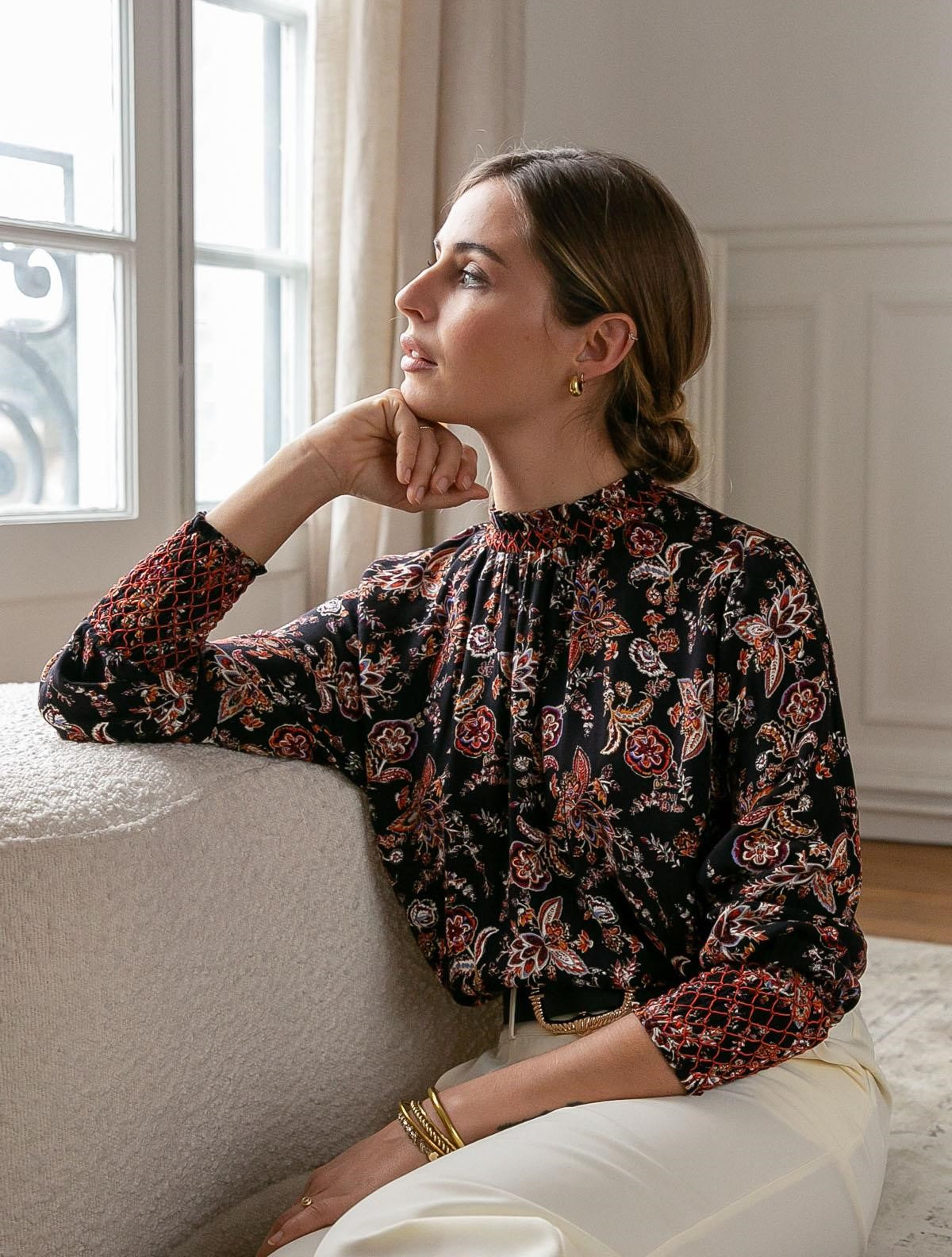 Μπλούζα romantic floral