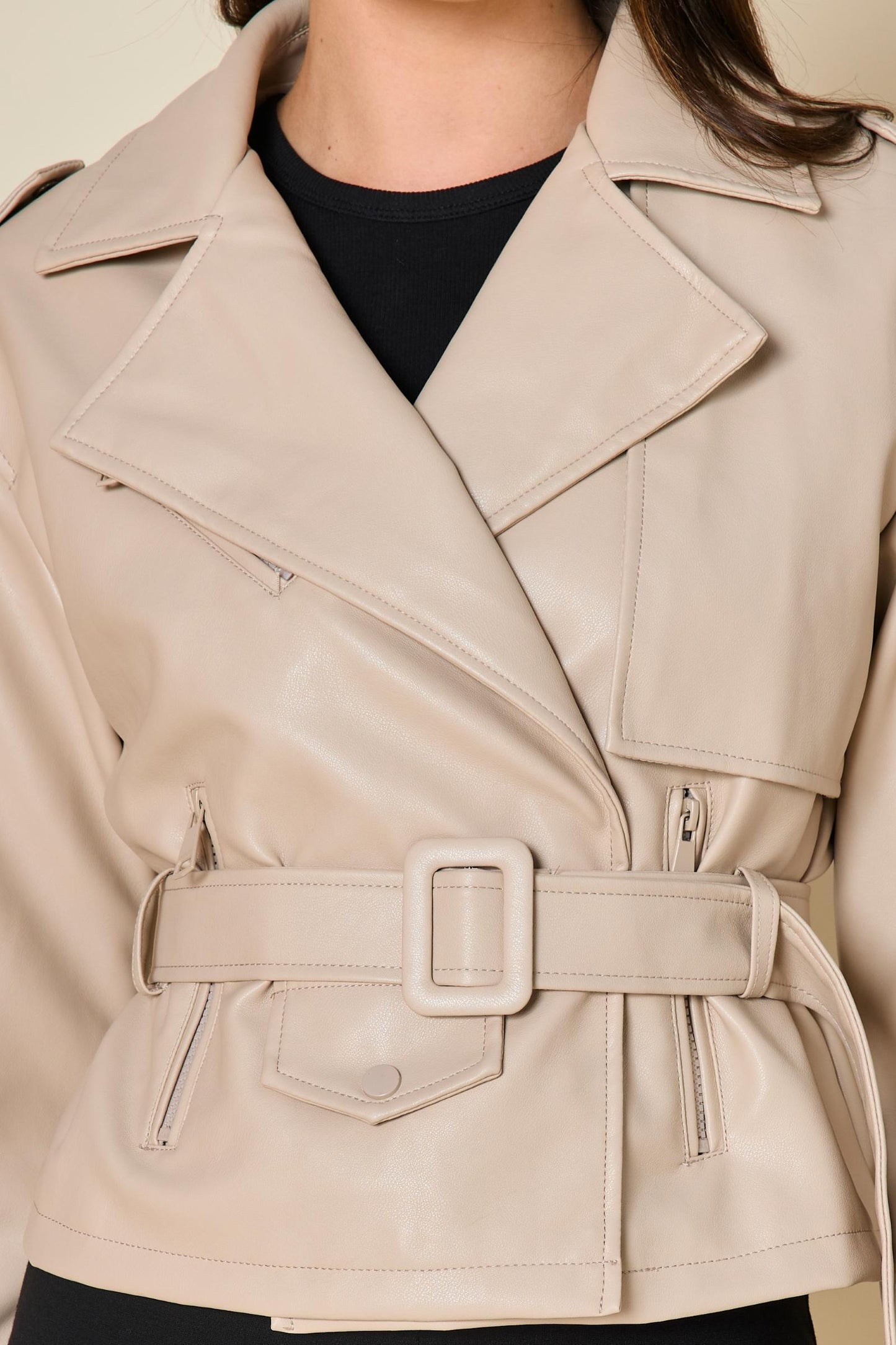 Short Jacket δερματίνης