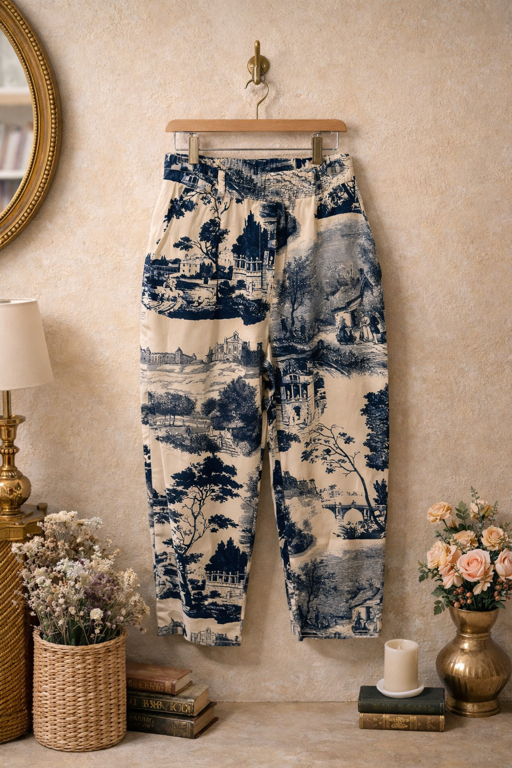 Παντελόνα ποπλίνα "πίνακας"