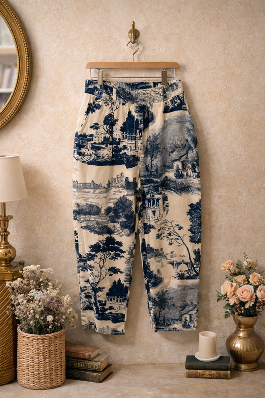 Παντελόνα ποπλίνα "πίνακας"