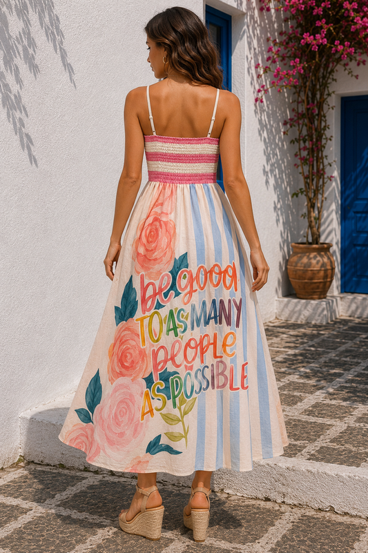Φόρεμα midi/maxi pop art printed