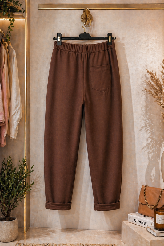 Παντελόνα baggy viscose