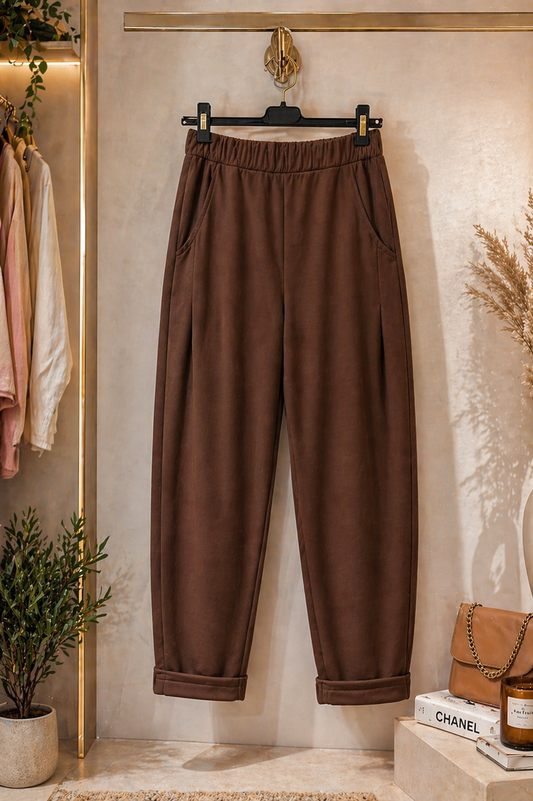 Παντελόνα baggy viscose