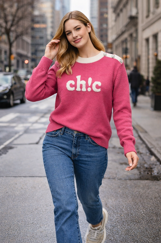 Pullover εντυπωσιακό "chic"
