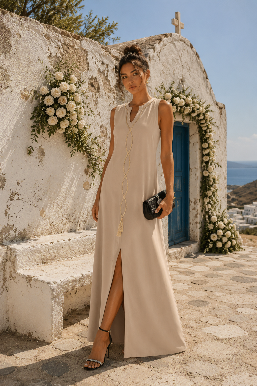 Φόρεμα elegant maxi detailed