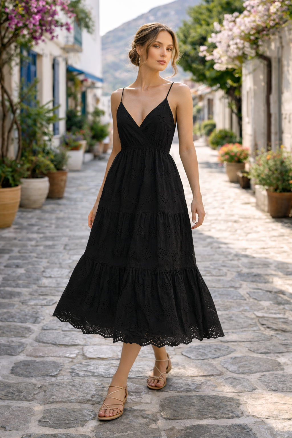 Φόρεμα maxi κηπούρ