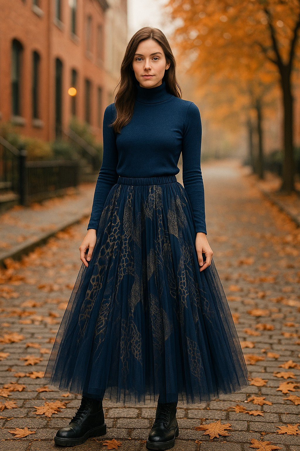 Φούστα maxi tutu printed