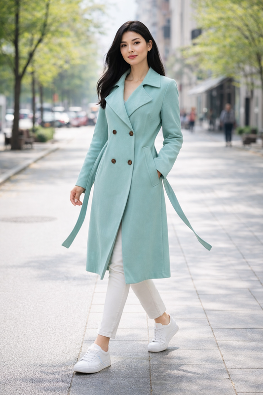 Καπαρντίνα τύπου suede